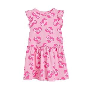 H&M printed cotton Barbie dress